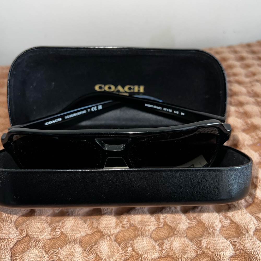 Coach Elegant Black Sunglasses with Case